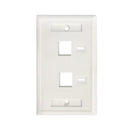 INTELLINET - Tapa Intellinet para Caja 2 Perforaciones Etiqueta Color Blanco