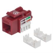 INTELLINET - Jack Intellinet Keystone de Impacto RJ45 Cat5e Color Rojo