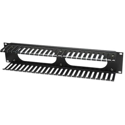 INTELLINET - Organizador Intellinet Cables 19" 2U Horizontal Plástico Color Negro
