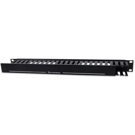 INTELLINET - Organizador Intellinet Cables 19" 1U Horizontal Metalico Color Negro