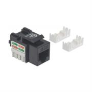 INTELLINET - Jack Intellinet RJ45 CAT 6 Keyston de Impacto Color Negro