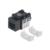 INTELLINET - Jack Intellinet RJ45 CAT 6 Keyston de Impacto Color Negro