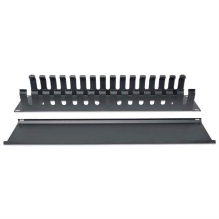 INTELLINET - Organizador Horizontal Intellinet 19" Montaje en Rack 2U Metálico Color Negro