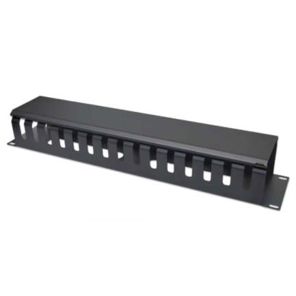 INTELLINET - Organizador Horizontal Intellinet 19" Montaje en Rack 2U Metálico Color Negro