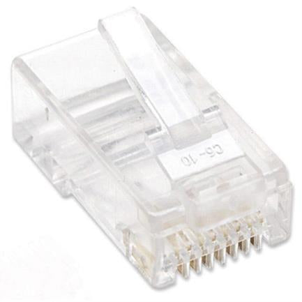 INTELLINET - Plug Intellinet RJ45 Cat 5e UTP Multifilar 15 Micras Bote C/100 Pzas