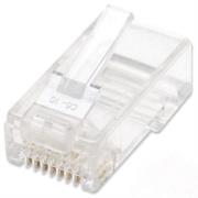INTELLINET - Plug Intellinet RJ45 Cat 6 UTP Multifilar 15 Micras Bote C/100 Pzas