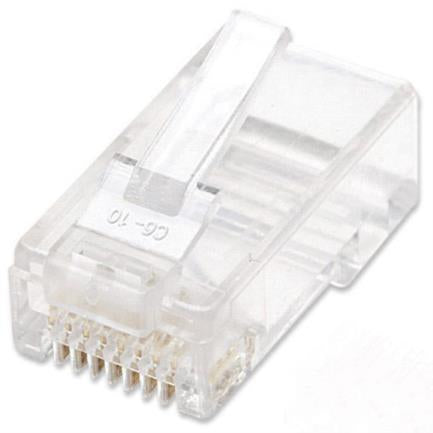 INTELLINET - Plug Intellinet RJ45 Cat 6 UTP Multifilar 15 Micras Bote C/100 Pzas