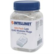 INTELLINET - Plug Intellinet RJ45 Cat 6 UTP Sólido Bote C/100 Pzas