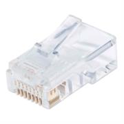 INTELLINET - Plug Intellinet RJ45 Cat5e Solido UTP Oro 50 Micras Pro Bote C/100 Pzas