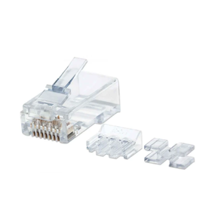 INTELLINET - Plug Intellinet RJ45 Cat6a Sólido Oro 50 Micras Pro UTP Bote C/80 Pzas