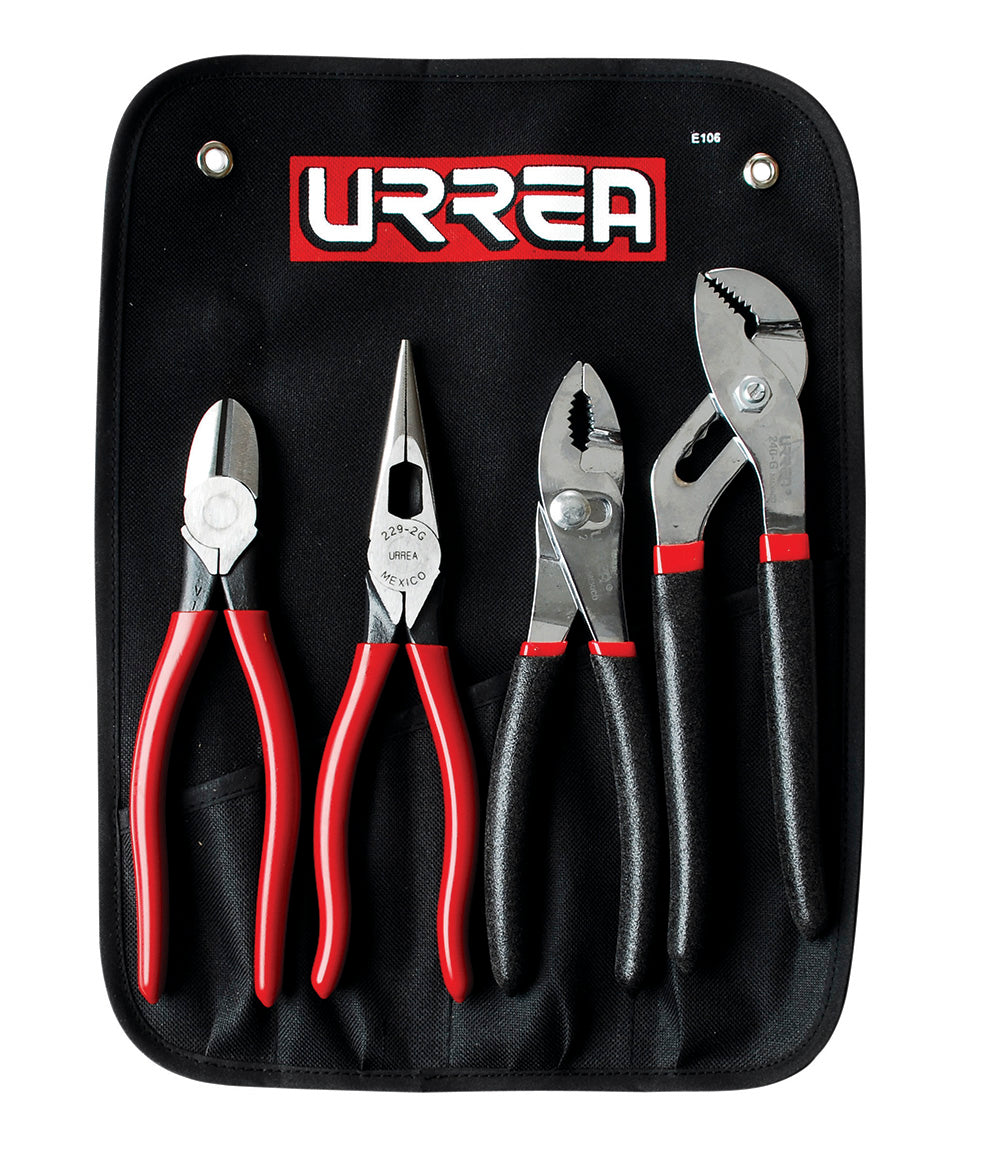Urrea - Juego de 4 pinzas varias