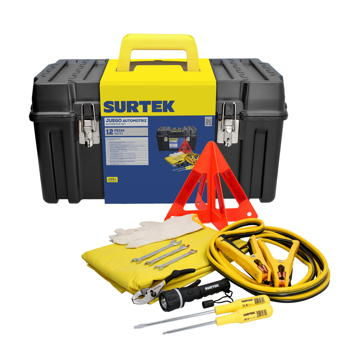 Surtek - Juego automotriz de emergencia 12 piezas