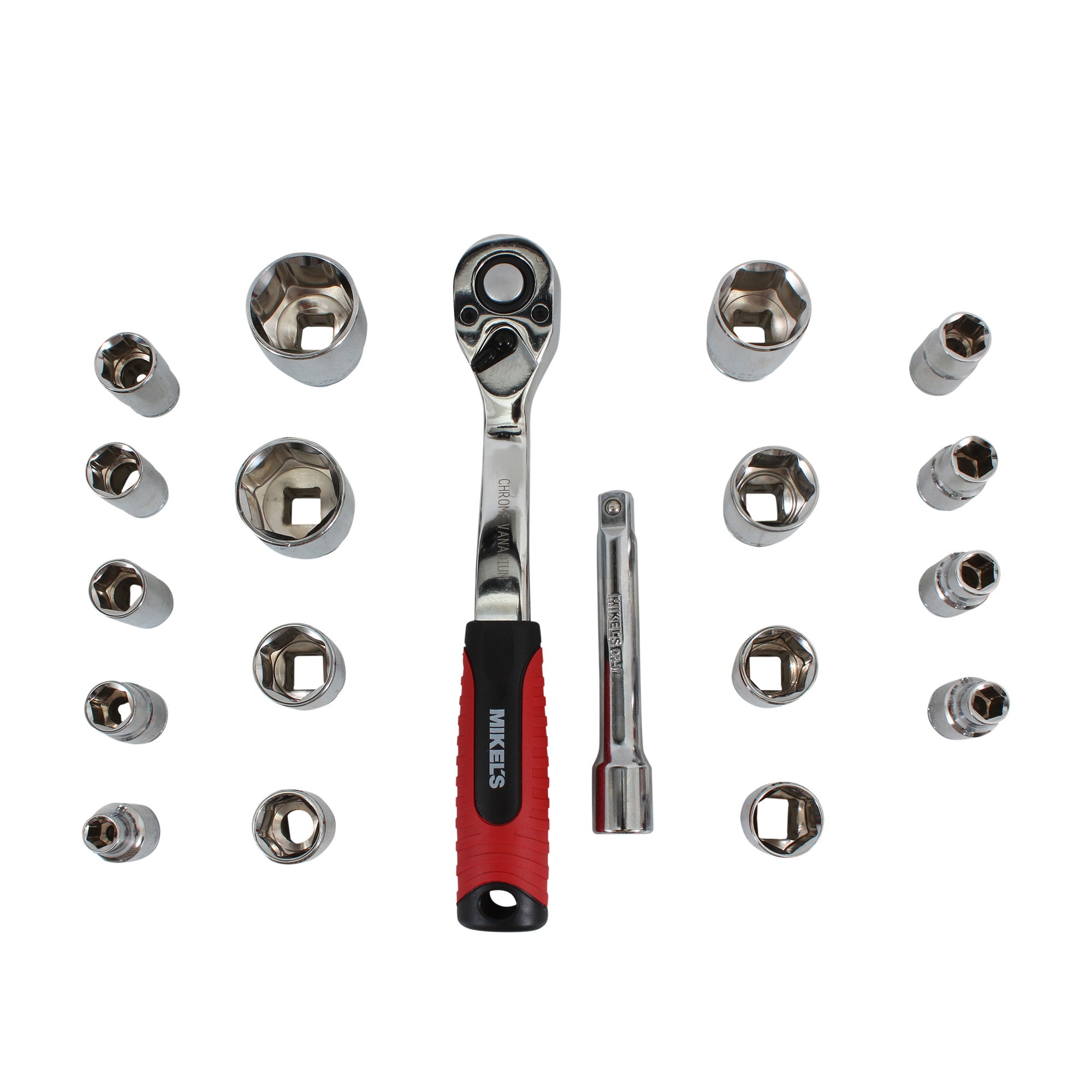 Juego de dados con matraca 1/2” (20 pzas)