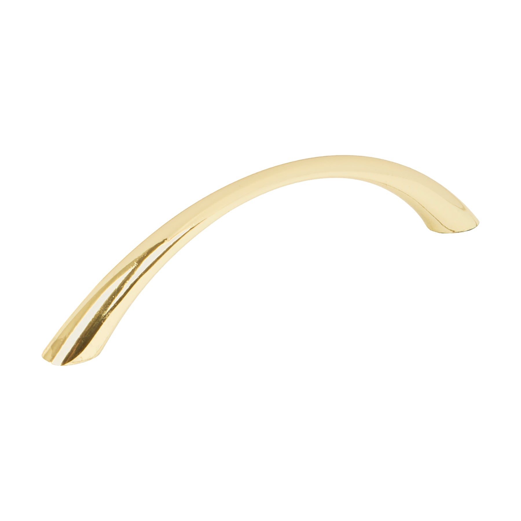 Jaladera de 96mm, linea Arco, laton brillante, HERMEX