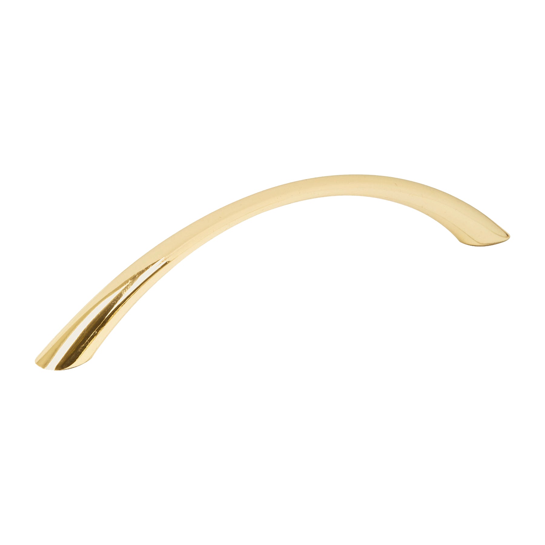 Jaladera de 128mm, linea Arco, laton brillante