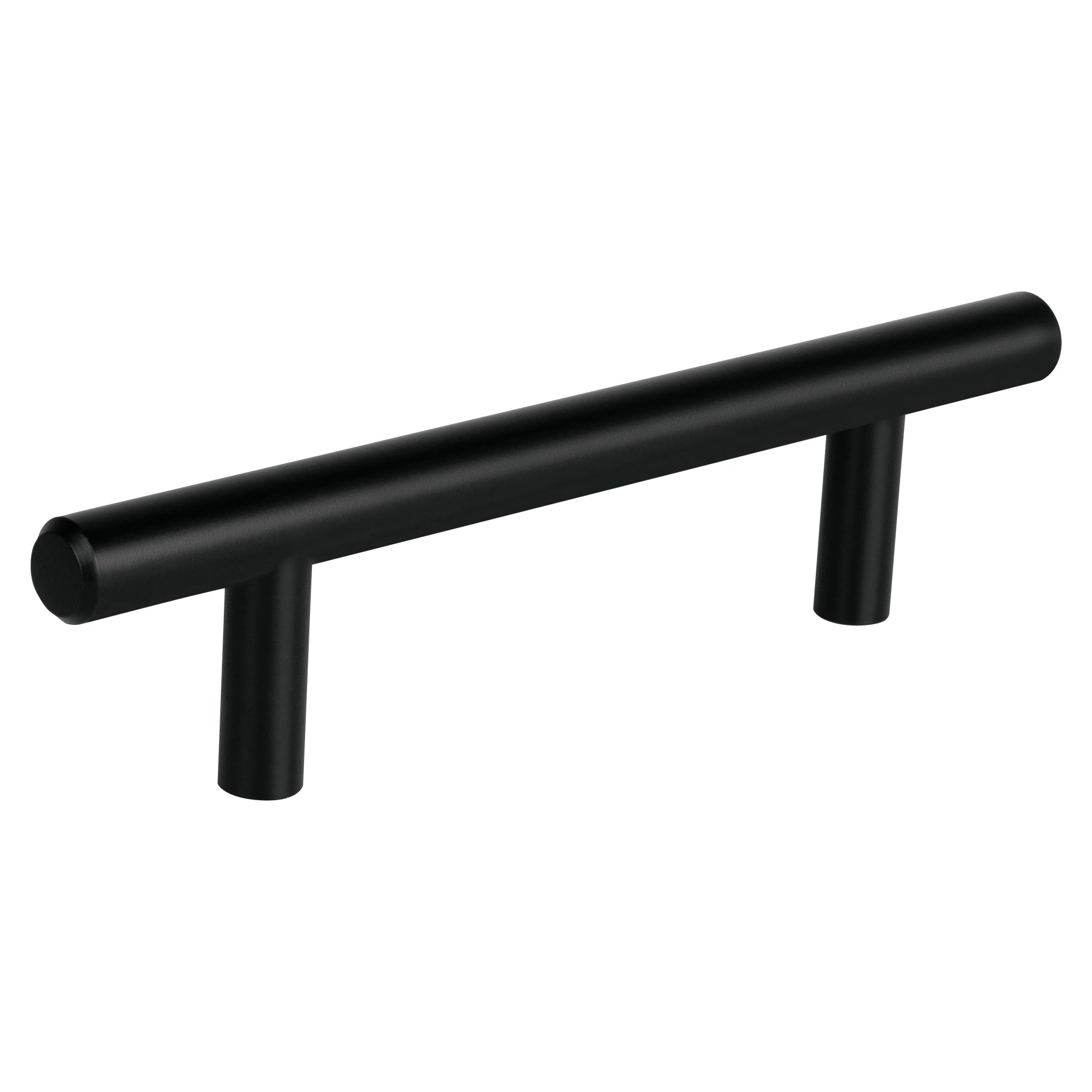 Jaladera de acero, 96mm, linea Cilindro, negro, HERMEX