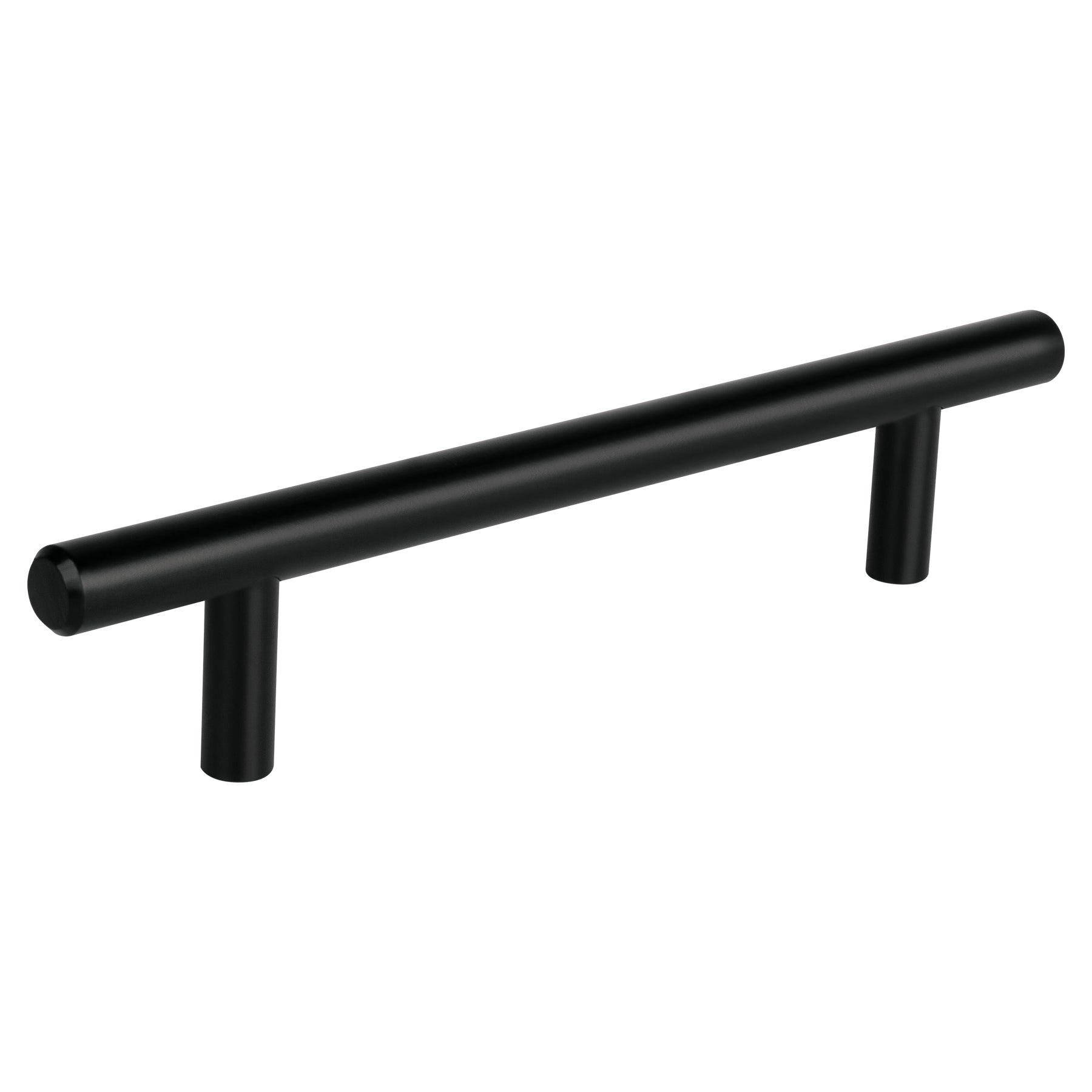 Jaladera de acero, 128mm, linea Cilindro, negro, HERMEX