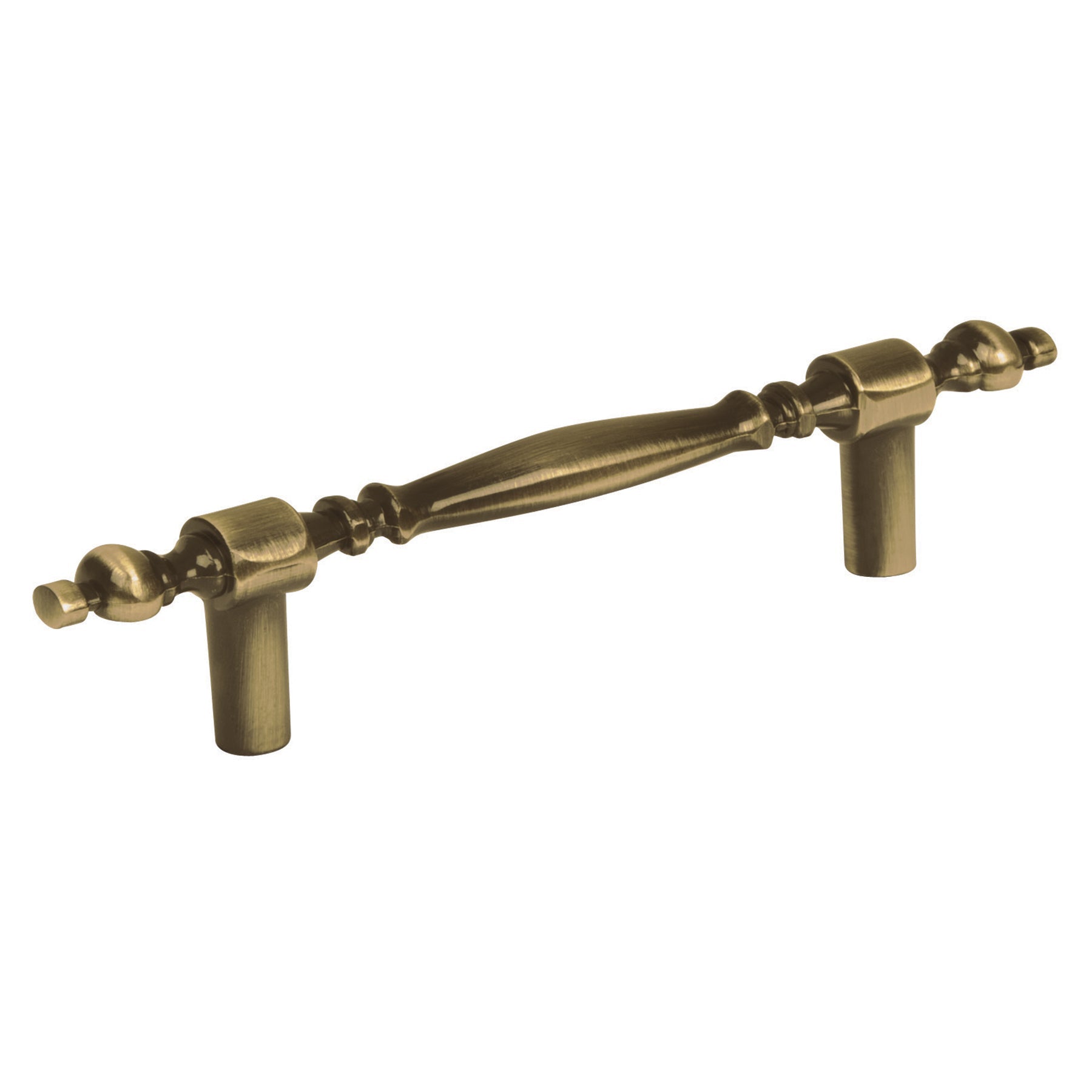 Jaladera metalica de 76 mm estilo 'Colonial', laton antiguo