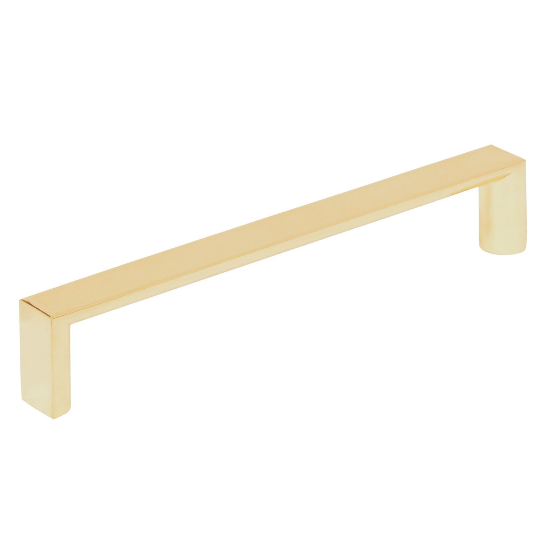 Jaladera de 128mm, linea Andamio, laton brillante, HERMEX