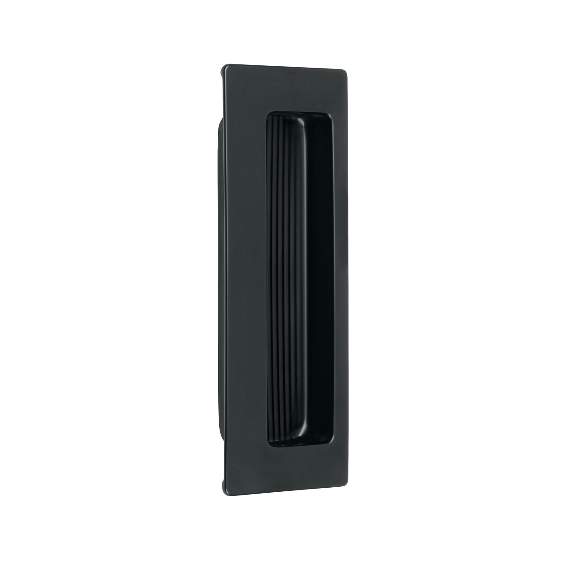 Jaladera de embutir cuadrada acabado negro, HERMEX