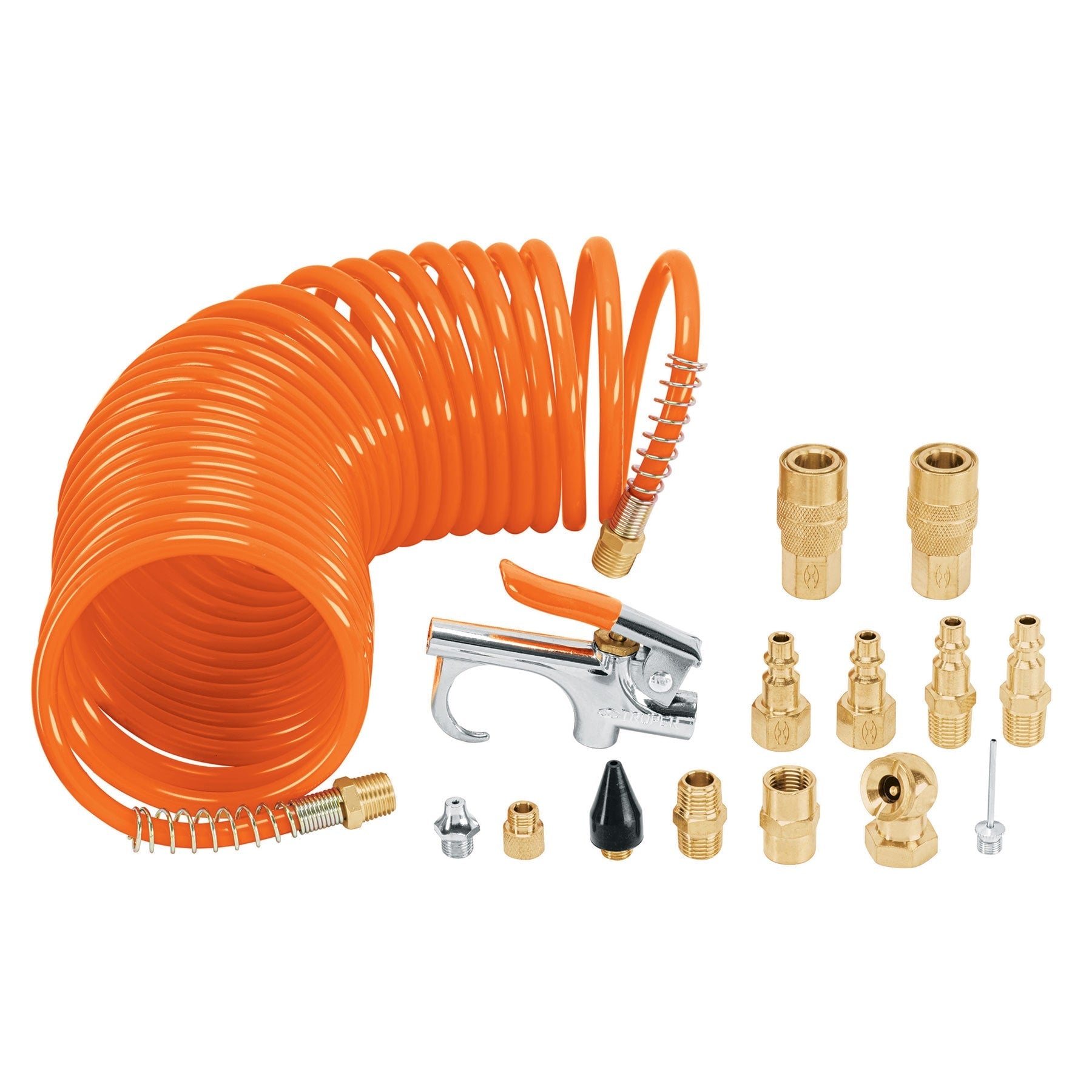 Juego de 15 accesorios neumaticos, cuerda 1/4' NPT, TRUPER