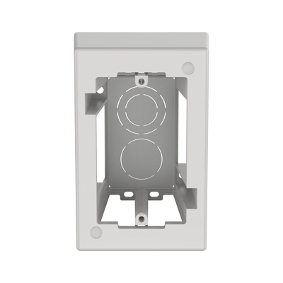 PANDUIT - Caja de Pared Superficial de 1 Pieza, Uso Universal con Placas de Pared, con Cinta Adhesiva, Color Blanco