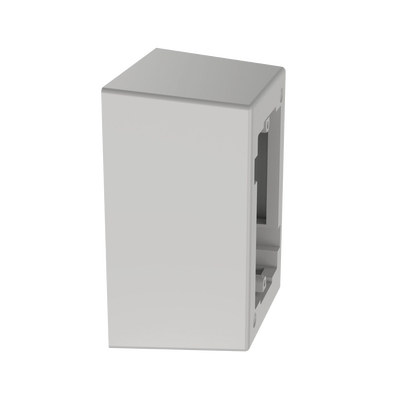 PANDUIT - Caja de Pared Superficial de 1 Pieza, Uso Universal con Placas de Pared, con Cinta Adhesiva, Color Blanco