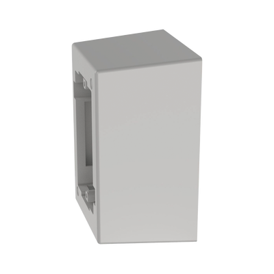 PANDUIT - Caja de Pared Superficial de 1 Pieza, Uso Universal con Placas de Pared, con Cinta Adhesiva, Color Blanco