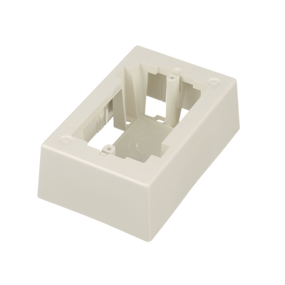PANDUIT - Caja de Pared Superficial, Uso Universal con Placas de Pared, Con Cinta Adhesiva, Color Blanco Mate