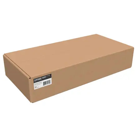 Urrea - Juego de barras tipo cascada p ara góndola 120 cm x 10 ,20 cm y 30 cm, 3 piezas blanco