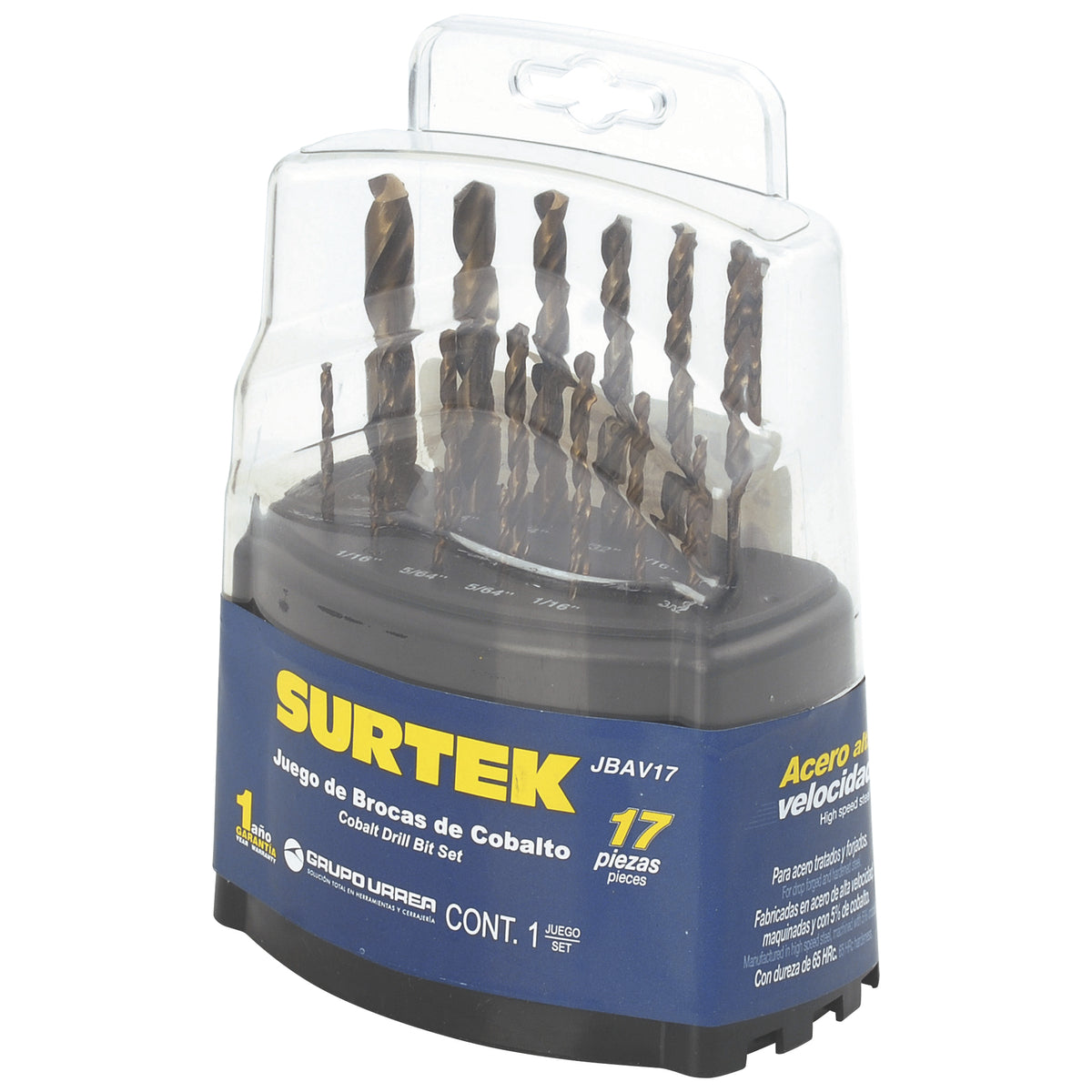 Surtek - Jgo brocas cob ac alt 17pz