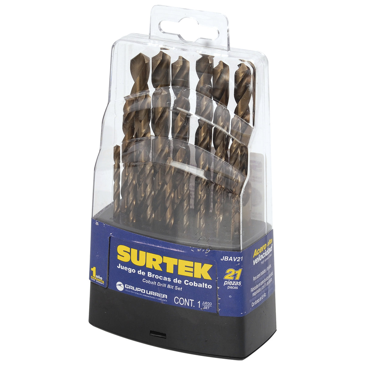 Surtek - Jgo brocas cob ac alt 21pz