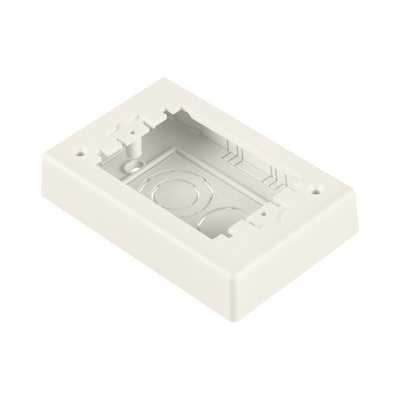 PANDUIT - Caja de Pared Superficial Sencilla, de Dos Piezas, Uso Universal con Placas de Pared, Color Blanco