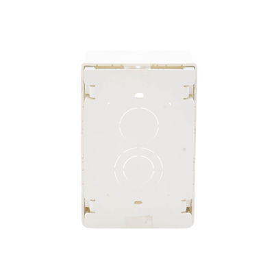 PANDUIT - Caja de Pared Superficial, Uso Universal con Placas de Pared, con Cinta Adhesiva, Color Blanco Mate