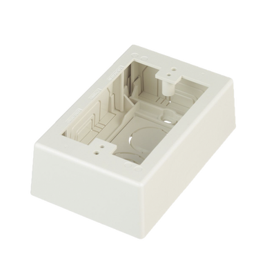 PANDUIT - Caja de Pared Superficial, Uso Universal con Placas de Pared, con Cinta Adhesiva, Color Blanco Mate