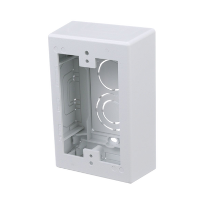 PANDUIT - Caja de Pared Superficial, Uso Universal con Placas de Pared, con Cinta Adhesiva, Color Blanco