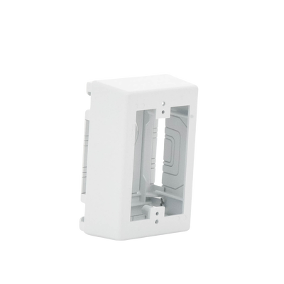 PANDUIT - Caja de Pared Superficial, Uso Universal con Placas de Pared, con Cinta Adhesiva, Color Blanco