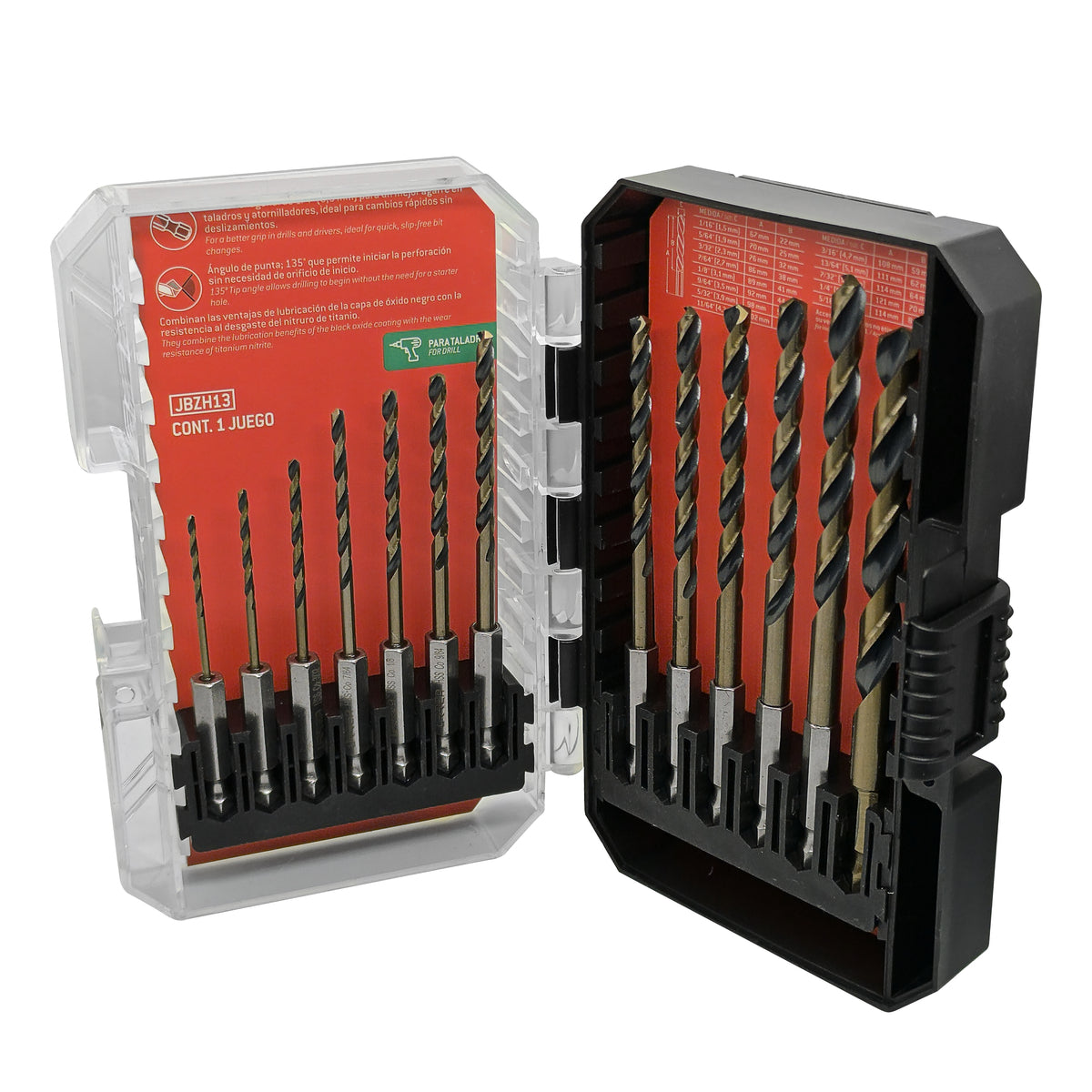 Urrea - Broca prm ac alt vel 13pz hex