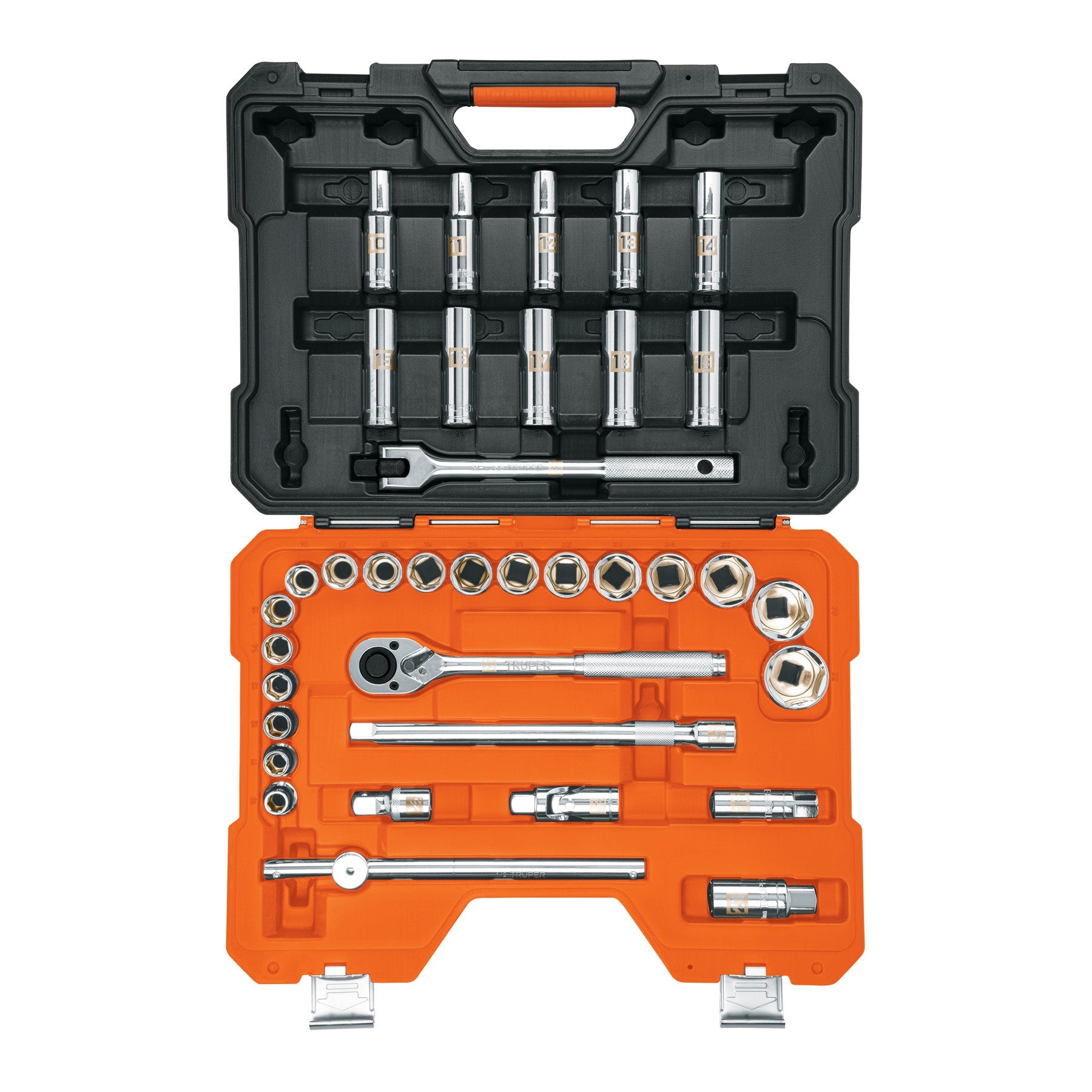 Juego de 36 herramientas cuadro 1/2' mm para mecanico