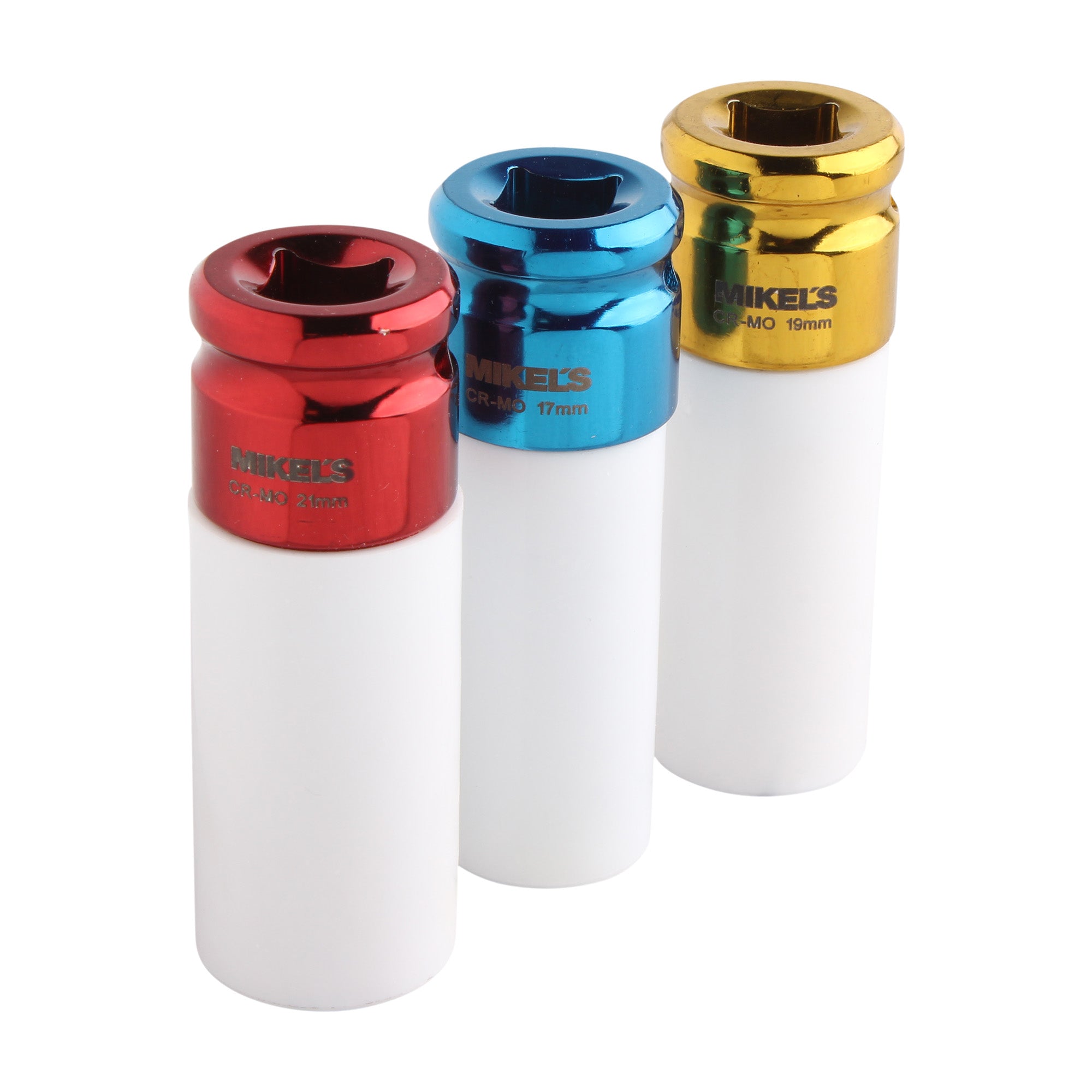Juego dados de impacto, 3 pzas (17 mm, 19 mm & 21 mm)