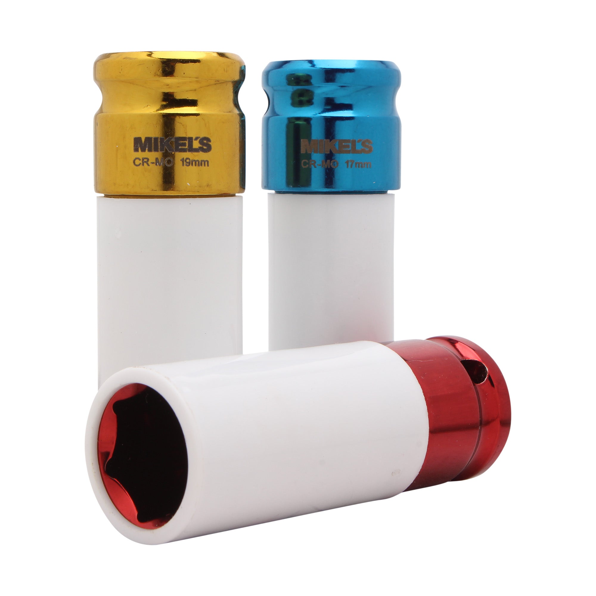Juego dados de impacto, 3 pzas (17 mm, 19 mm & 21 mm)