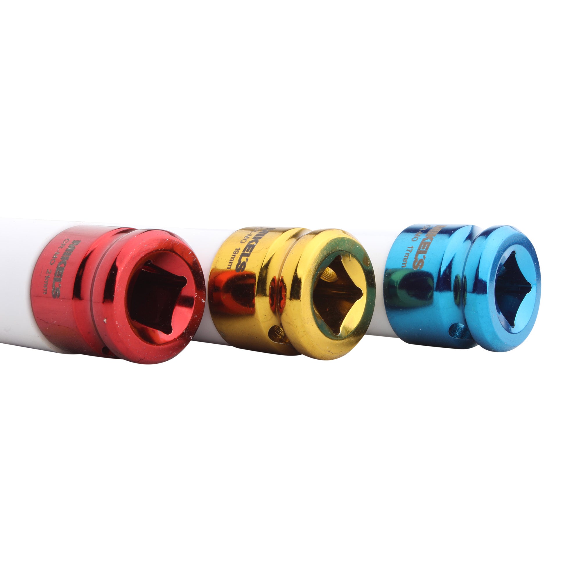 Juego dados de impacto, 3 pzas (17 mm, 19 mm & 21 mm)