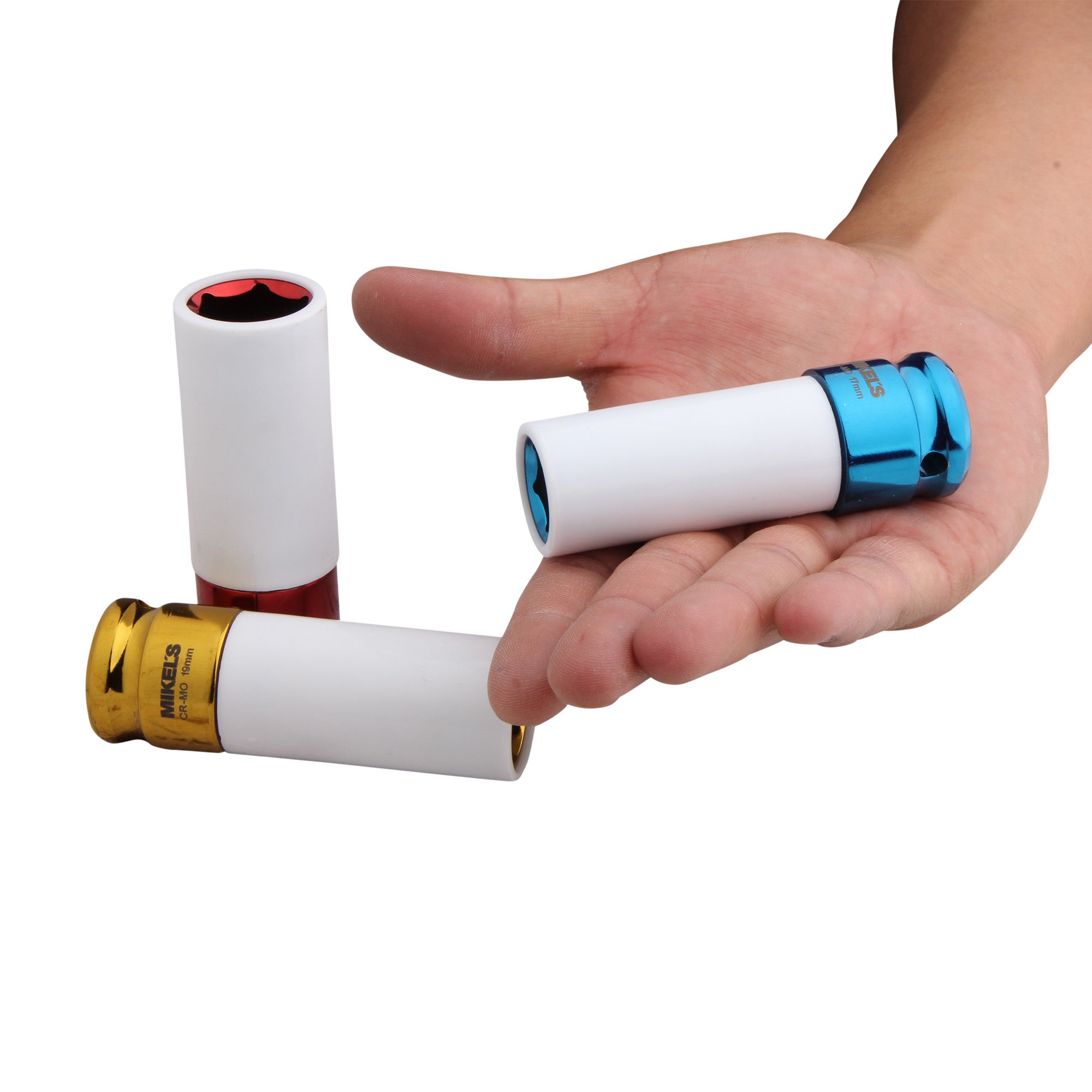 Juego dados de impacto, 3 pzas (17 mm, 19 mm & 21 mm)