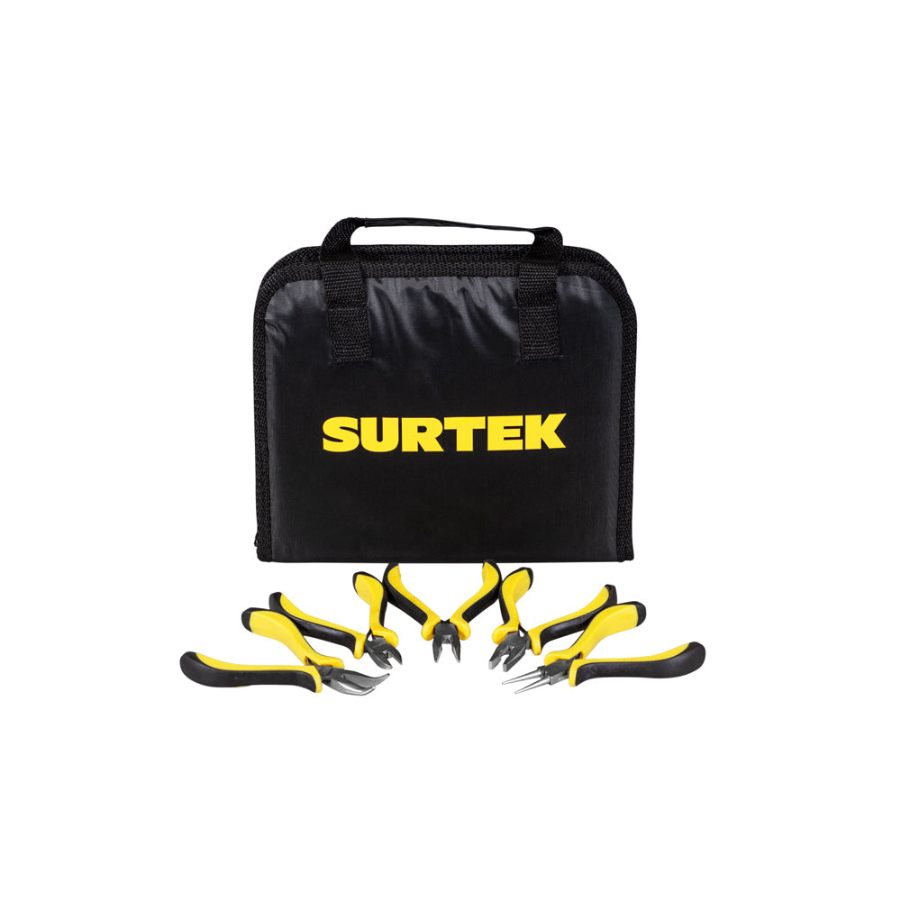 Surtek - Juego de 6 mini pinzas estuche
