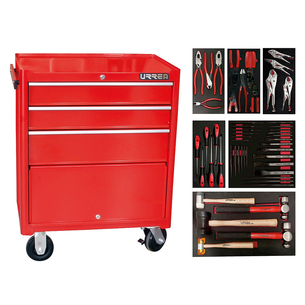 Urrea - Juego industrial 50 pza organizadas 6 charol EVA gabinete