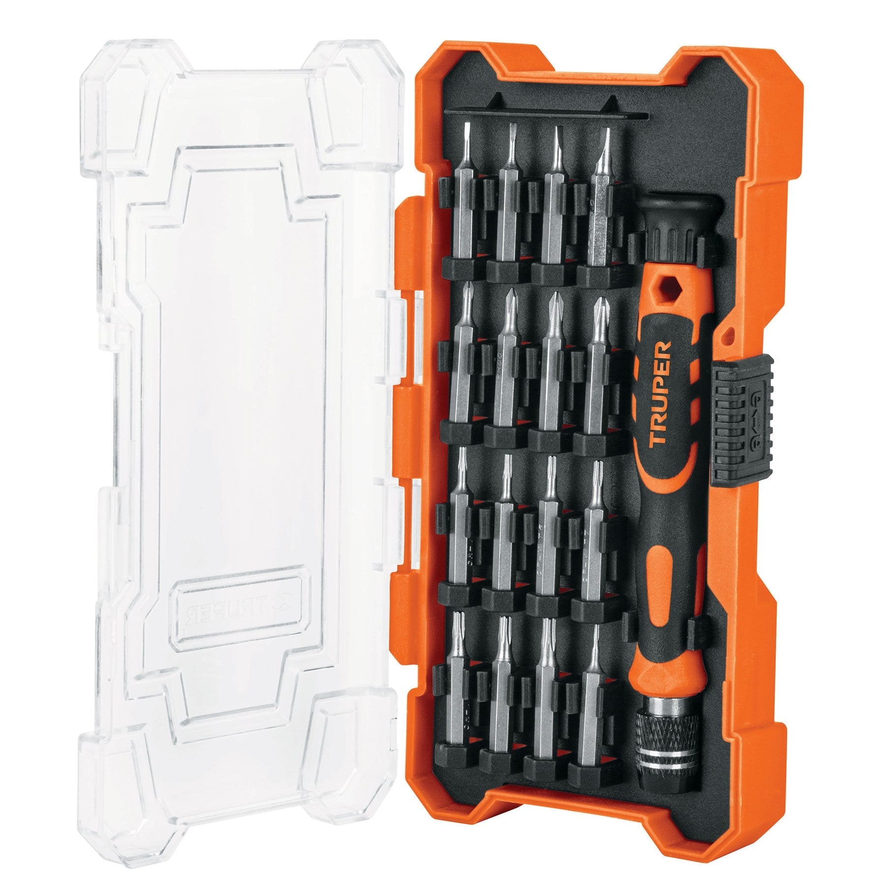 Desarmador de precision con 16 puntas intercambiables
