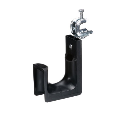 PANDUIT - Sujetador STRONGHOLD tipo J (J-Hook), Con Abrazadera de Tornillo para Montaje, Hasta 46 Cables Cat6, Nylon 6.6, Color Negro, 1 pieza
