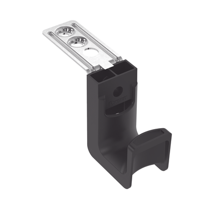 PANDUIT - Sujetador STRONGHOLD tipo J (J-Hook), Con Soporte para Montaje en Techo, Para 8 Cables Cat6, Nylon 6.6, Color Negro, Paquete de 50 Piezas