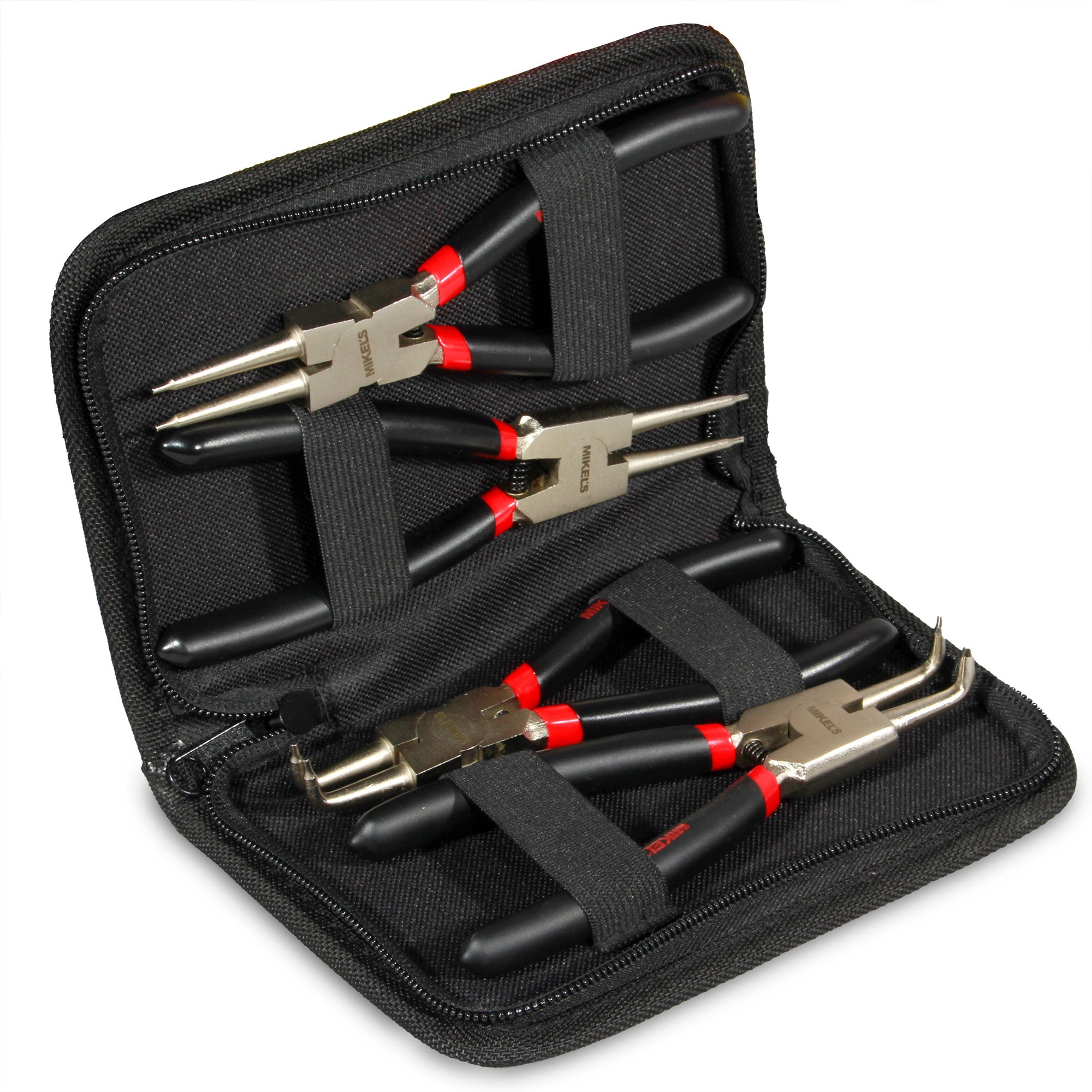 Juego de pinzas para anillos de retención 150 Mm (4 pzas)