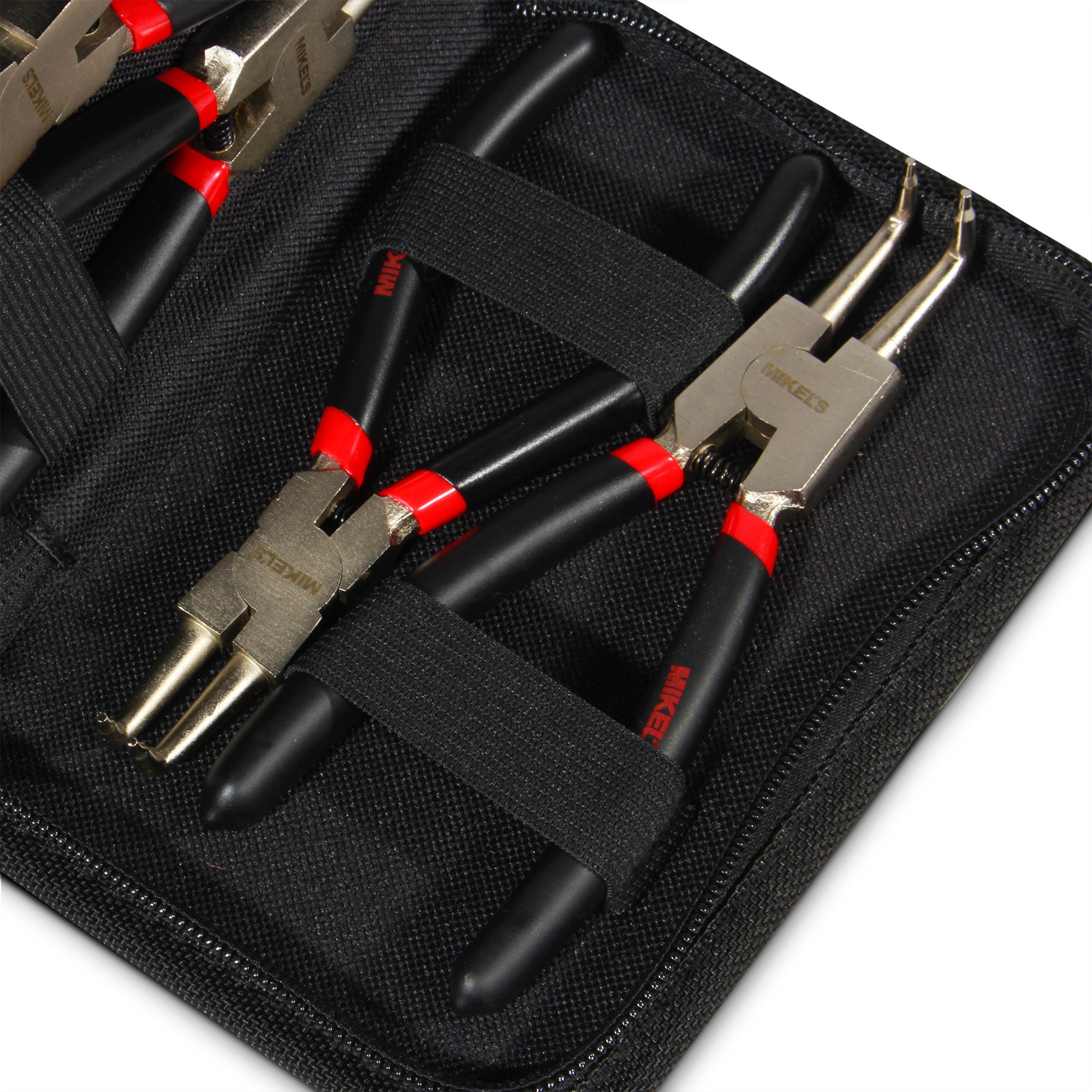 Juego de pinzas para anillos de retención 150 Mm (4 pzas)